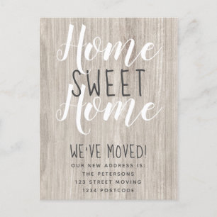 Postal De Anuncios hogar dulce hogar guión de madera rústica nueva mu