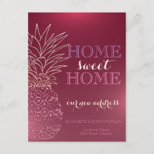 Postal De Anuncios Hogar Dulce Hogar, Piña Nueva Dirección