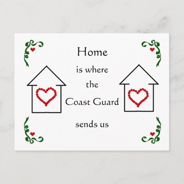 Postal De Anuncios Hogar es donde (Anverso)