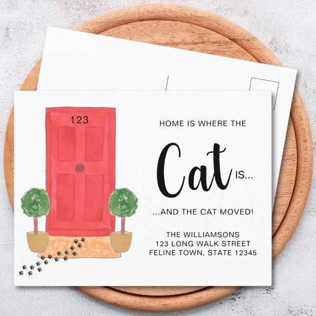 Postal De Anuncios Hogar Es Donde Está El Gato Que Se Mueve (Subido por el creador)