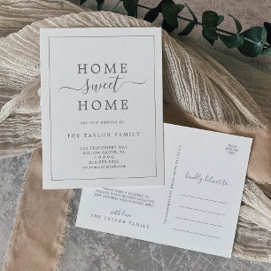 Postal De Anuncios Hogar minimalista plateado dulce hogar mudándose