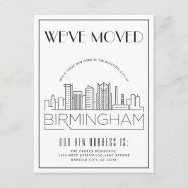 Postal De Anuncios Horizonte de Birmingham Modern Deco Cambio de Dire