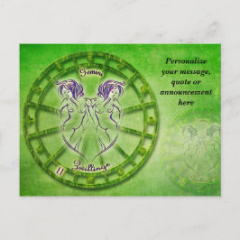 Postal De Anuncios Horóscopo de Géminis Astrología Mensaje Personaliz