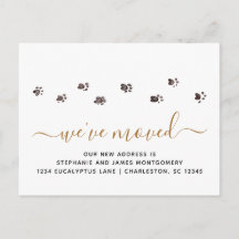 Huellas de patas adorables en negro y dorado al mu