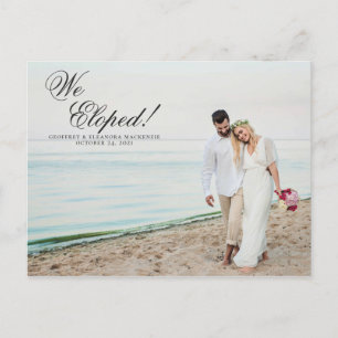 Postal De Anuncios Huida Fuga de Boda Tropical Piña Acuarela