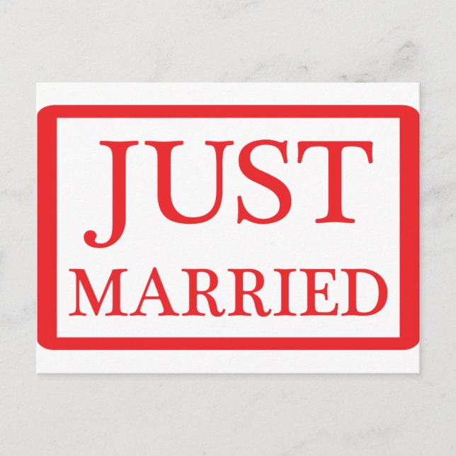 Postal De Anuncios icono de recién casados (Anverso)