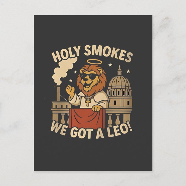 Postal De Anuncios Iglesia Cristiana León XIV (Anverso)