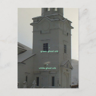 Postal De Anuncios Iglesia ortodoxa rusa con orbes fantasmales