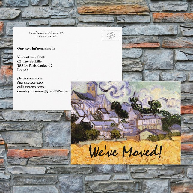 Postal De Anuncios Iglesia Van Gogh en Auvers, cambio de dirección (Subido por el creador)