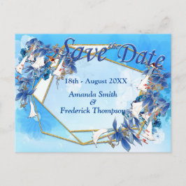 Postal De Anuncios Ilustrada Flor de luna en acuarela