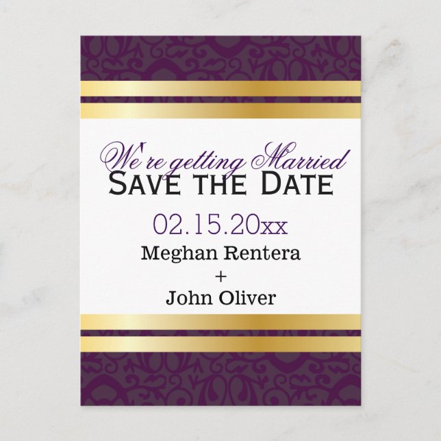 Postal De Anuncios Impresión de realeza roja y amarilla (Anverso)