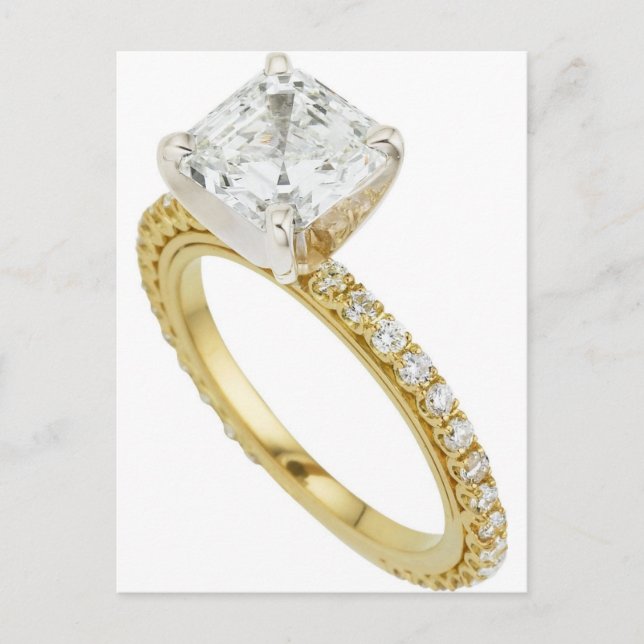 Postal De Anuncios Indirecta grande de la indirecta del anillo de (Anverso)