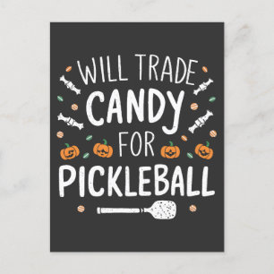 Postal De Anuncios Intercambiaré Caramelos Por Pickleball Halloween E