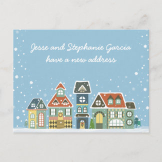 Postal De Anuncios Invierno Nueva dirección residencial que hemos mov