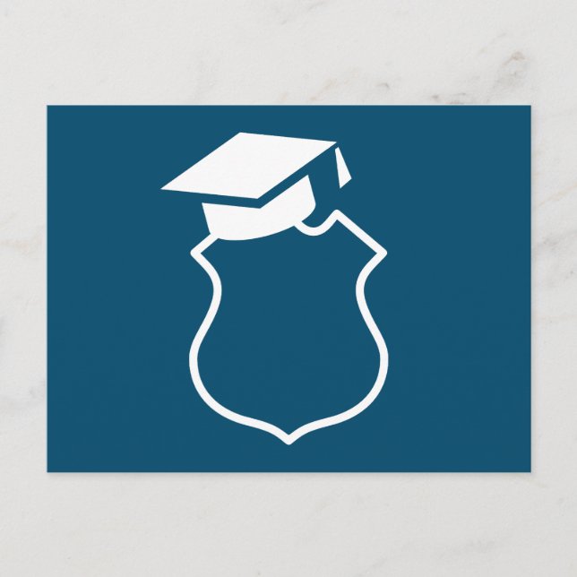 Postal De Anuncios Invitación/invitación a graduación de la Academia  (Anverso)