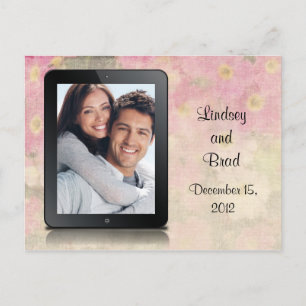 Postal De Anuncios iPad "Save The Date"
