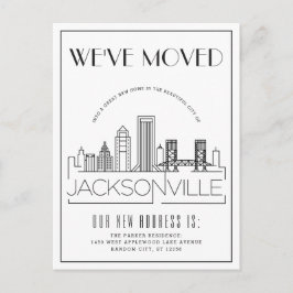 Postal De Anuncios Jacksonville Modern Deco | Cambio de Dirección