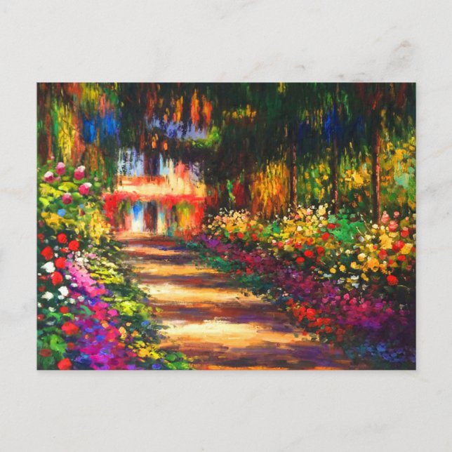 Postal De Anuncios Jardín Monet en Giverny (Anverso)