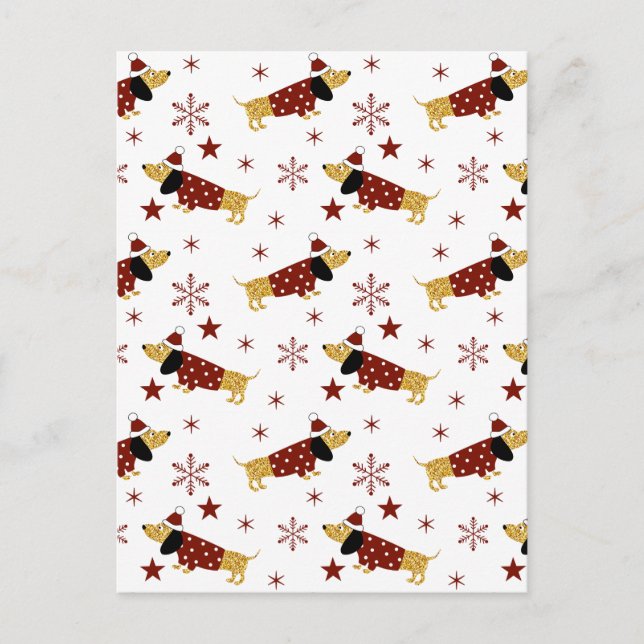 Postal De Anuncios Jingle Todo el Camino del Dachshund (Anverso)