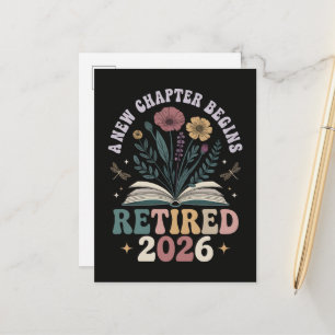 Postal De Anuncios Jubilado 2026 Un Nuevo Capítulo Comienza