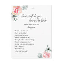 Juego de Baby Shower de flores en acuarela rosadas