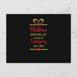 Postal De Anuncios kit de supervivencia navideño
