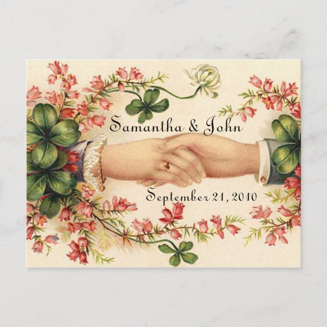 Postal De Anuncios La boda irlandesa salva la fecha (Anverso)