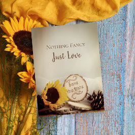 Postal De Anuncios La boda rústica de los bosques de girasoles salva