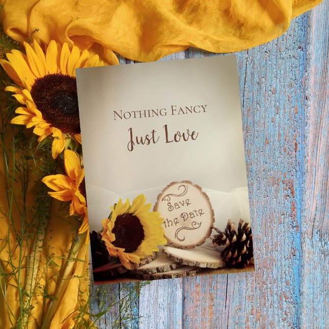 Postal De Anuncios La boda rústica de los bosques de girasoles salva  (Subido por el creador)