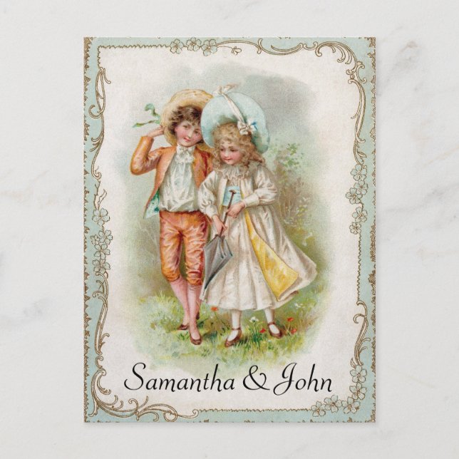 Postal De Anuncios La boda victoriana salva la fecha (Anverso)