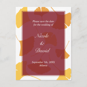 Postal De Anuncios La caída del ginkgo deja la boda marrón salvo la f