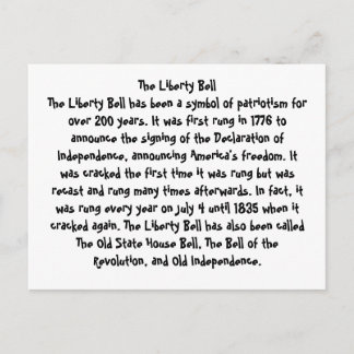 Postal De Anuncios La Campana de la Libertad