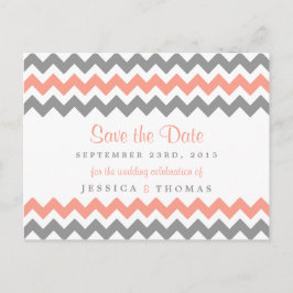 Postal De Anuncios La Colección de Anillos de Boda Chevron Modernos -