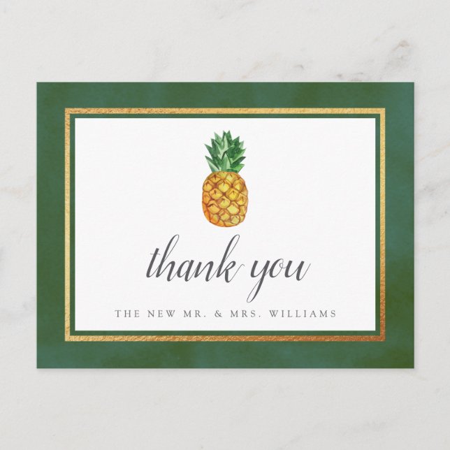 Postal De Anuncios La Colección de Boda de Piña Tropical (Anverso)