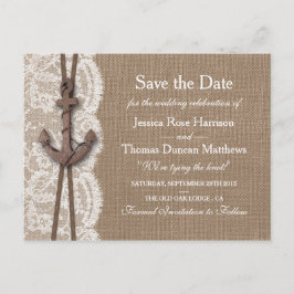 Postal De Anuncios La colección de Bodas de ancla náutica rusa