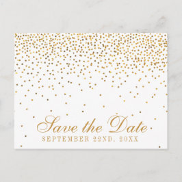 Postal De Anuncios La colección de Bodas Glam Gold Confetti