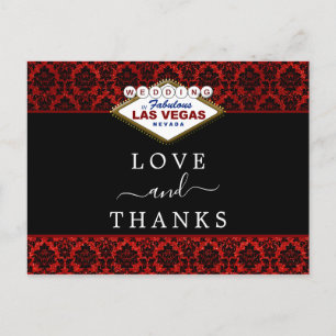 Postal De Anuncios La colección de Bodas Purpurinas Damask Las Vegas