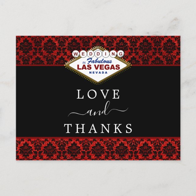 Postal De Anuncios La Colección de Bodas The Glitter Damask Las Vegas (Anverso)