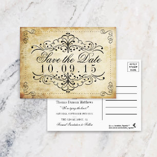 Postal De Anuncios La colección Ornate Flourish Vintage Wedding