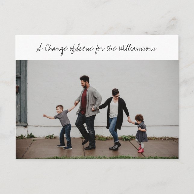 Postal De Anuncios La familia de guiones caprichosos, fotografía de u (Anverso)