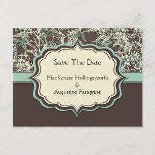 Postal De Anuncios La floral marciana verde azulada salva la fecha