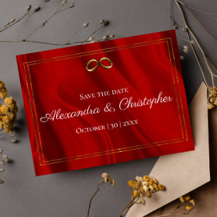 Postal De Anuncios La lujosa seda roja y la boda de oro salvan la fec