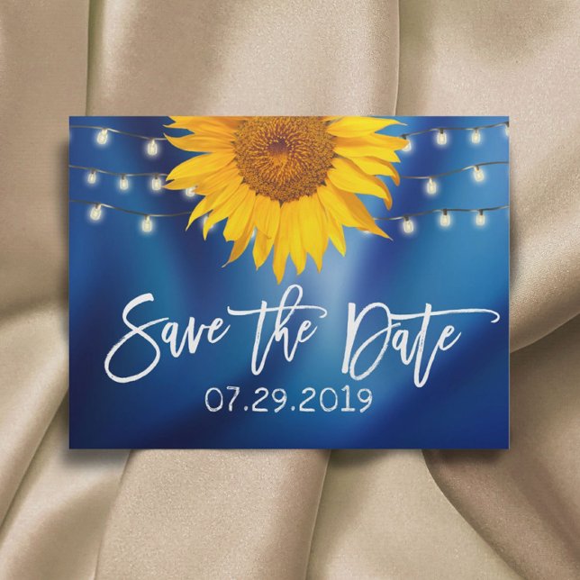 Postal De Anuncios La marina rusa Boda de girasol salva la fecha (Subido por el creador)
