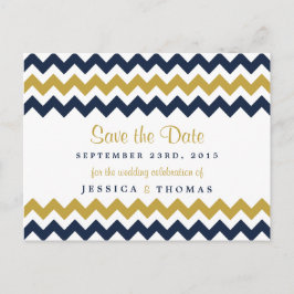 Postal De Anuncios La moderna colección de Bodas Chevron - Marina y O