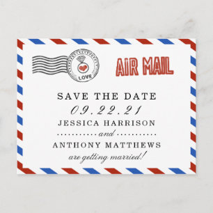 Postal De Anuncios La moderna colección de Bodas de Airmail