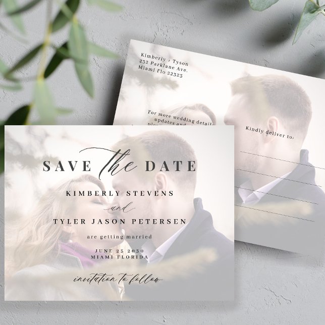 Postal De Anuncios La moderna foto superpuesta de la elegante boda ah (Subido por el creador)