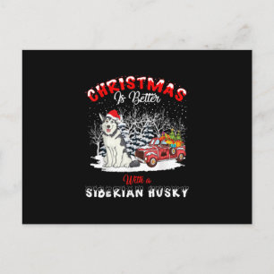 Postal De Anuncios La Navidad es mejor con perro Regalo para dueño