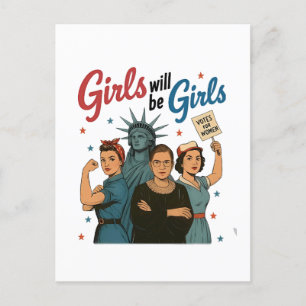 Postal De Anuncios La niña será feminismo igualdad derechos de la muj