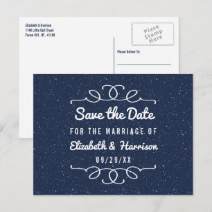 Postal De Anuncios La Noche Starry Ahorra La Fecha