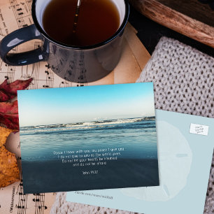 Postal De Anuncios La paz en tiempos de problemas en las escrituras c